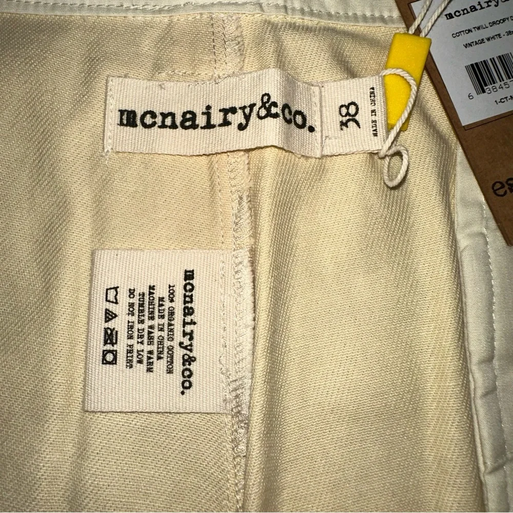 McNairy&CO Men's‎ Pants 38x32 Khaki Cotton Twill Droopy Drawers NWT